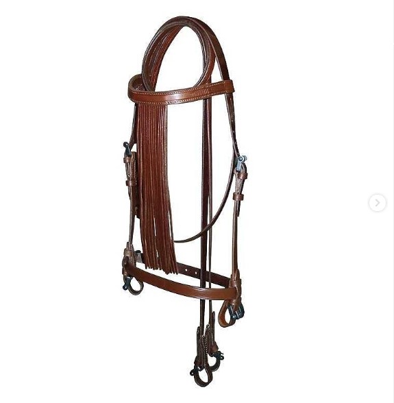CABEZADA MARJOMAN ESPAÑOLA CON RIENDAS COSIDA A MÁQUINA