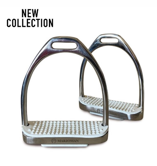 ESTRIBO INOX. CON TACO BLANCO