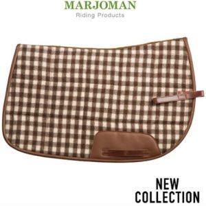 SUDADERO MARJOMAN DE LANA MODELO CAMARGUESA CON RIBETE DE CUERO