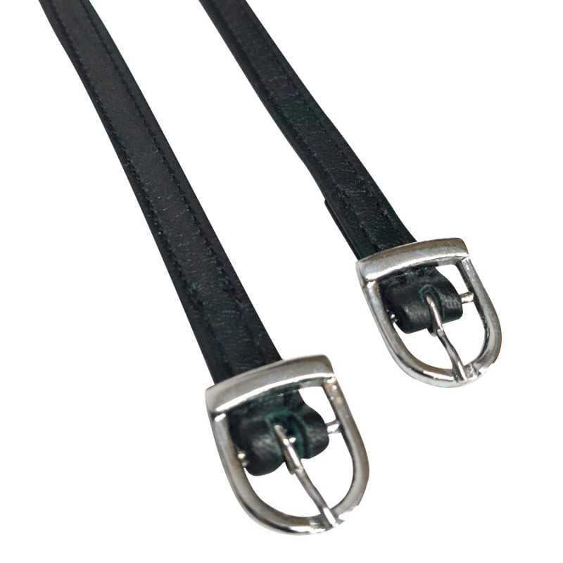 Correas de espuela de cuero con refuerzo en nylon (par) - Imagen 2