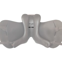 Silla de doma Omega Line monofaldón muslera con puentes intercambiables - Imagen 4
