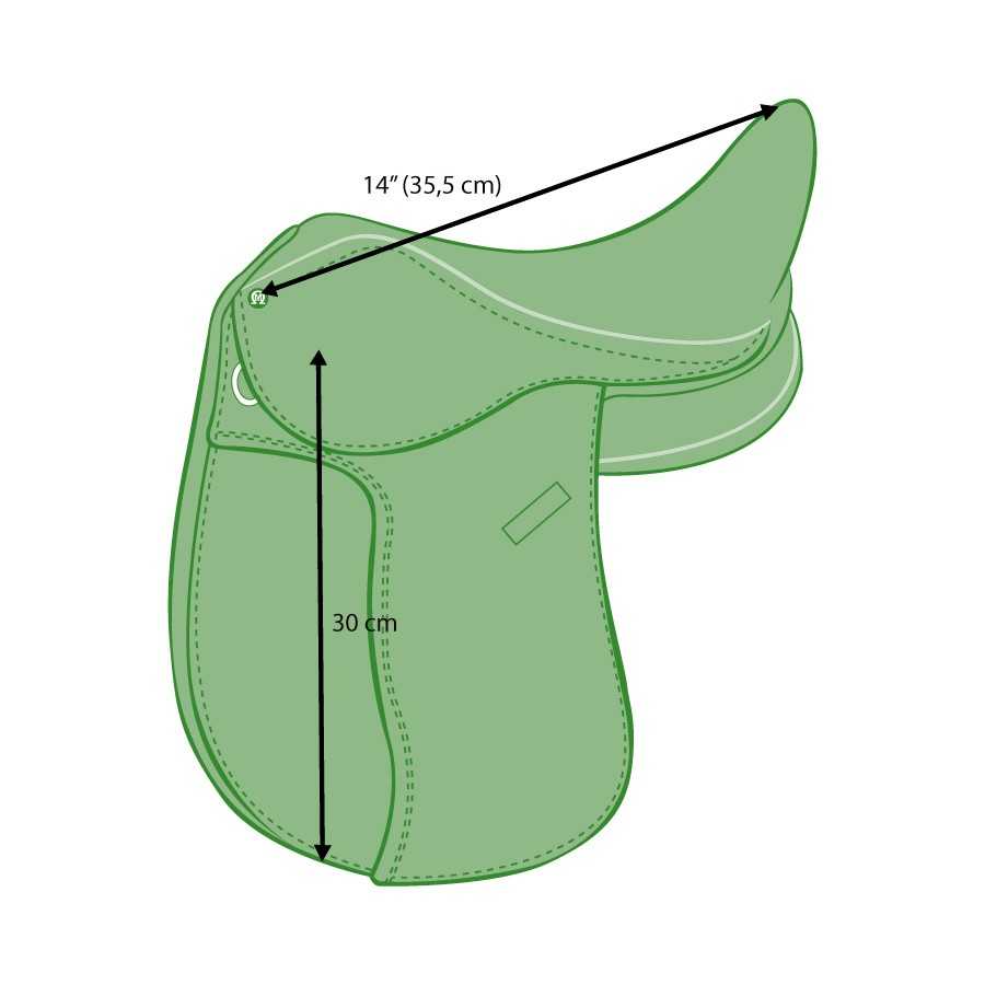 Silla de doma Omega Line para niño con puentes intercambiables - Imagen 2